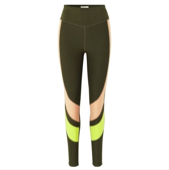 Notes Du Nord Regina High Waist Dark Olive Leggings Small - Picture 3 of 11